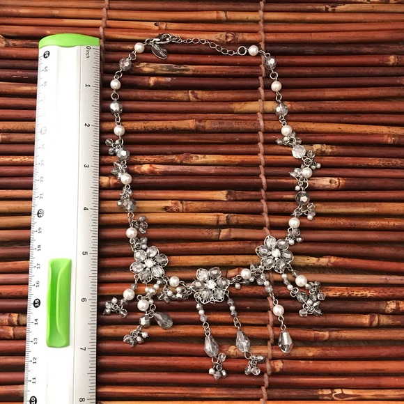 White House Black Market Crystal Dangle Necklace - Picture 6 of 7